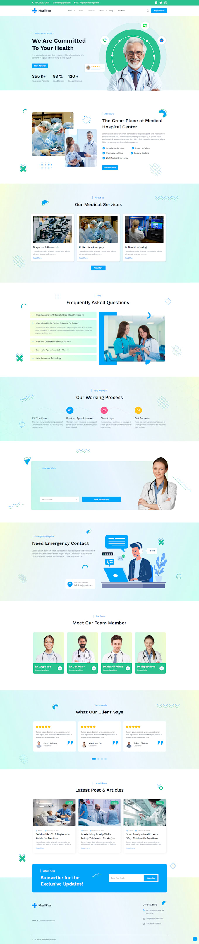 design medical, healthcare, doctor, dental, hospital, clinic website