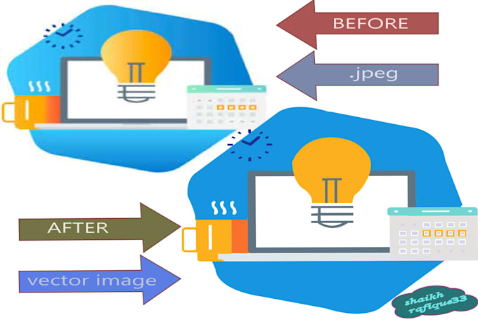 Convert jpg to vector png,vectorise,redraw logo to ai by ...