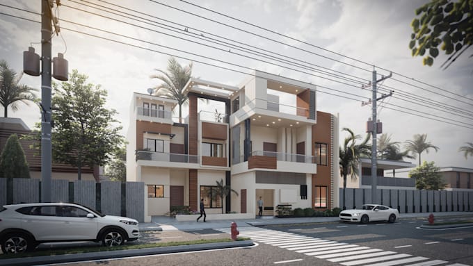 create photo realistic 3d architectural render and animation