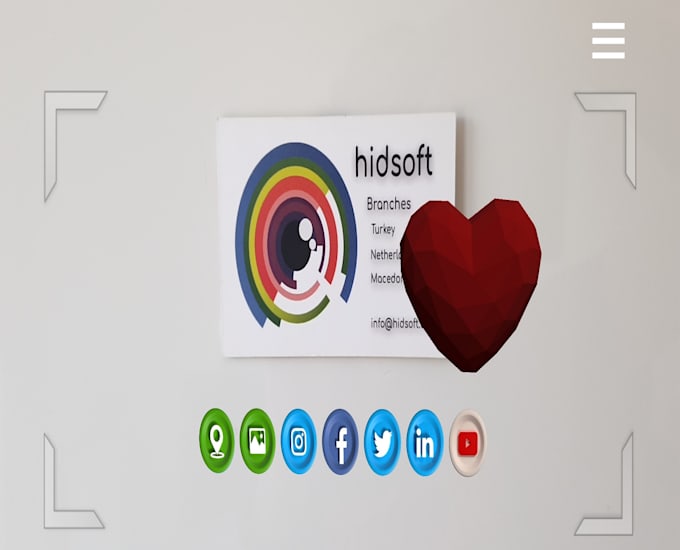 develop augmented reality business card application in ar