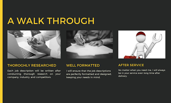 create a perfect job description for any position