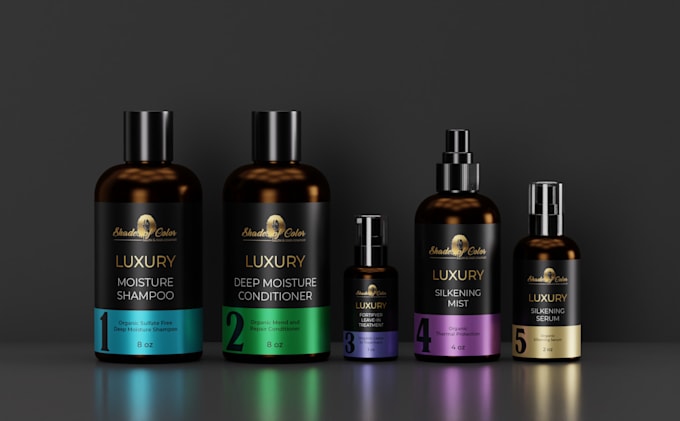do creative product packaging design, bottle label design and 3d mockup