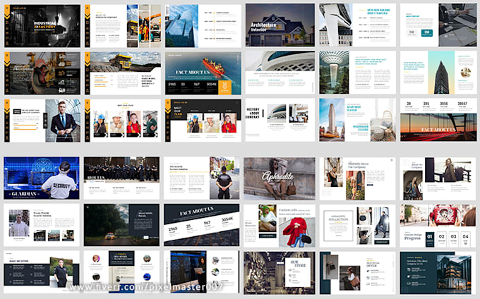 design modern investor pitch deck PPT presentation