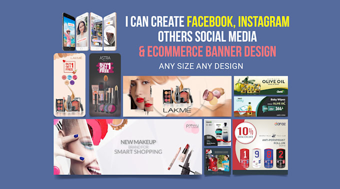 create attractive facebook and instagram posts design