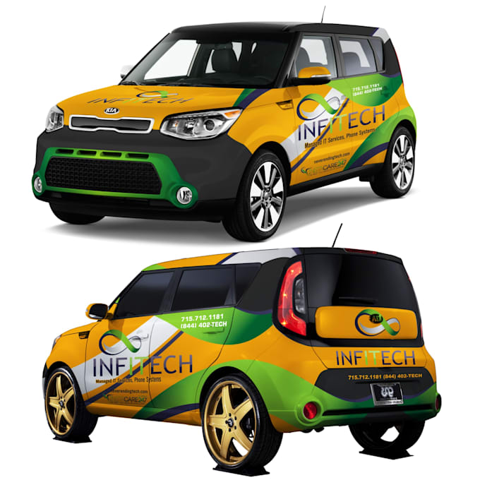 design an amazing wrap for your kia soul