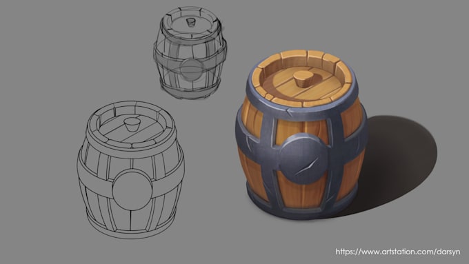 design your props and objects for your game