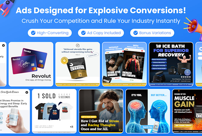 design high converting facebook and instagram ad creatives