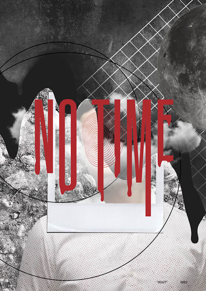 make digital collage with modified typography