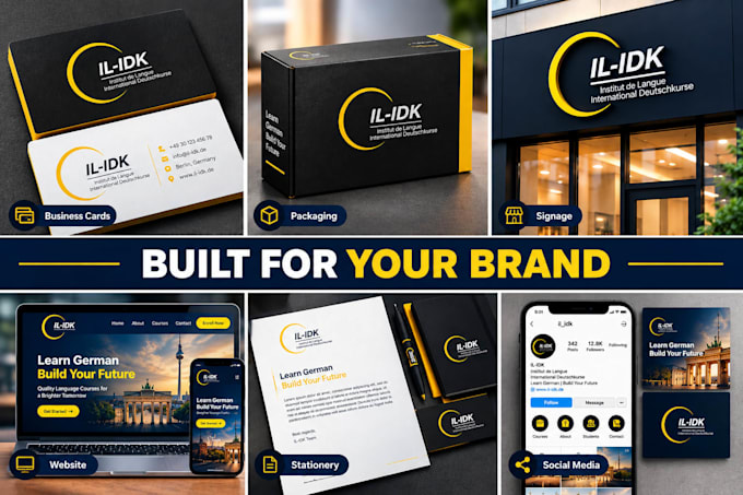 design a professional company logo and brand identity
