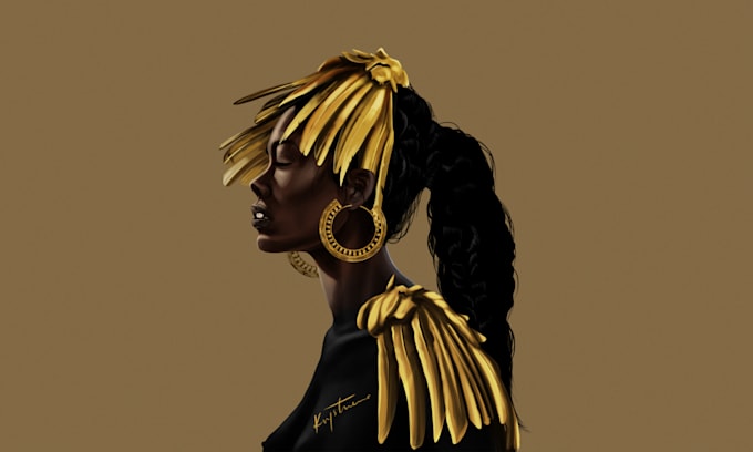 paint realistic or cartoon digital portraits
