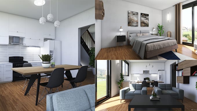 create awesome architectural rendering exterior and interior