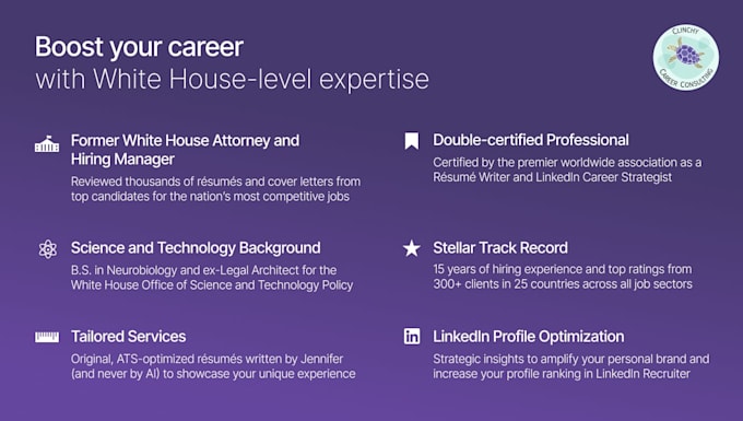 write and design your resume and cover letter and optimize your linkedin profile