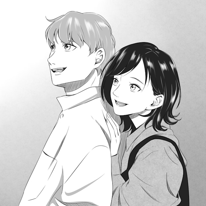 create character portrait illustration in manga style