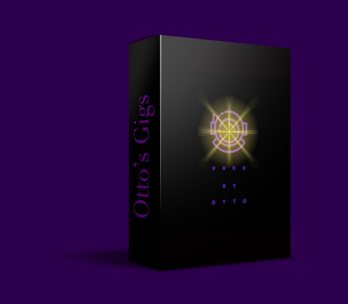 put your image or brand on a 3d box mockup