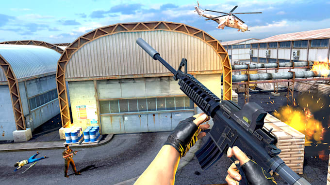 develop shooting game on unity 3d for mobile, PC, and IOS