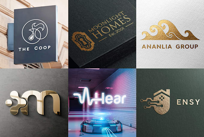 create a modern minimalist business logo design with full copyright