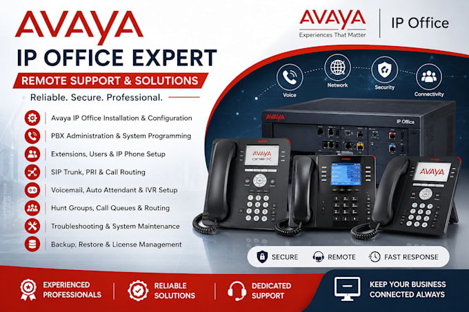 provide avaya IP office and nec pbx support