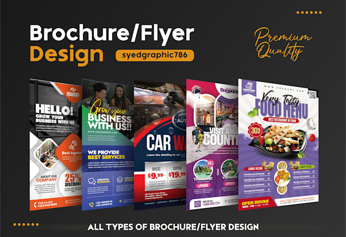 design professional flyer or brochure for your business