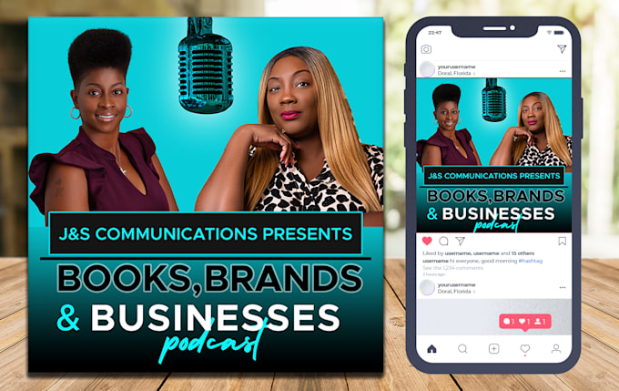 design a professional podcast cover design