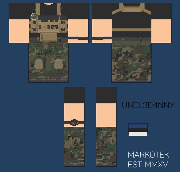 Design you a modern roblox military uniform clothing by Uncle_danny ...