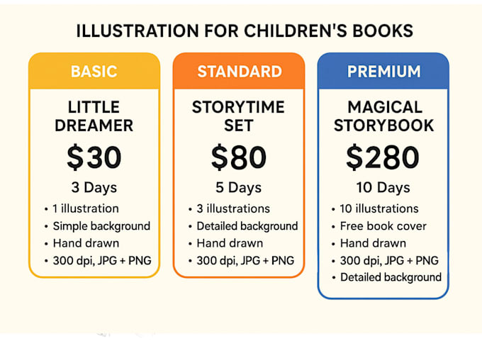 do children story book illustration
