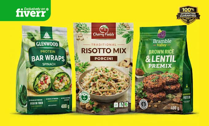 product packaging design, pouch design and bag design
