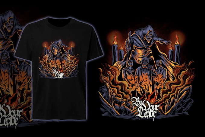 create amazing tshirt design for band brand merchandise