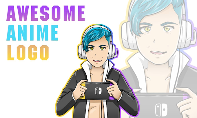 draw awesome anime logo for profile