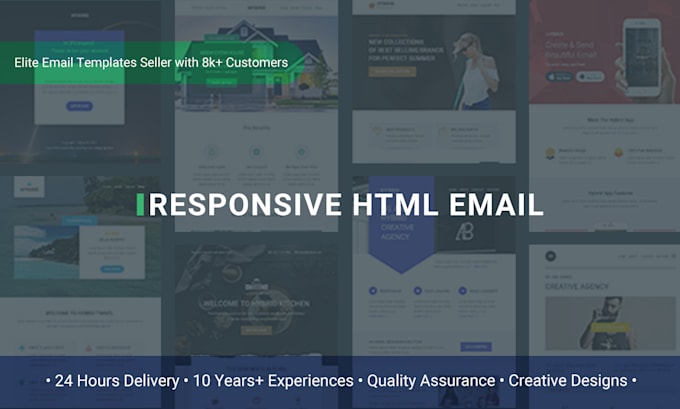 design and develop responsive HTML email template