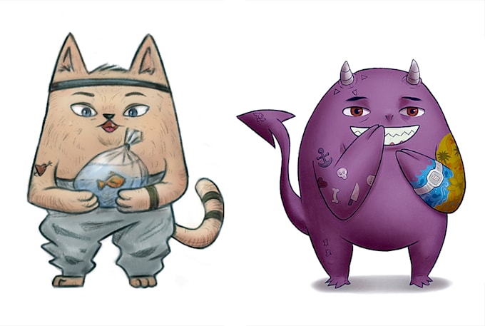 design a cute monster for you