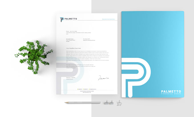 design personalized letterhead with continuation page