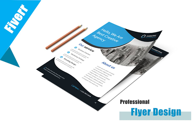 design a one page corporate flyer in 24 hours
