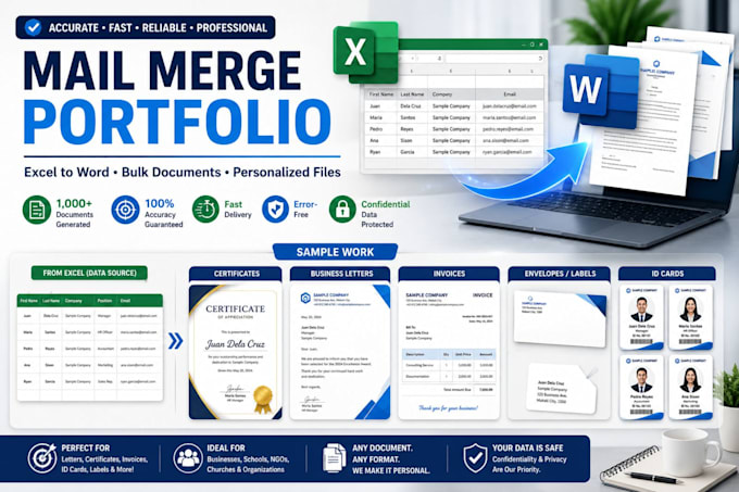 mail merge your ms excel data to ms word