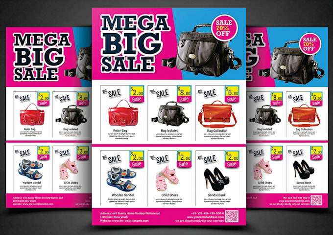 design professional product sale or advertisement flyer