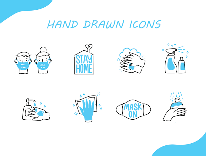 design awesome hand drawn icons