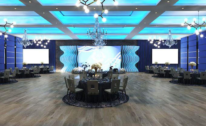 design wedding rendering banquet halls wedding venues interior