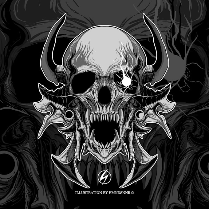 made dark art bw or black and gray logo,icon or illustration