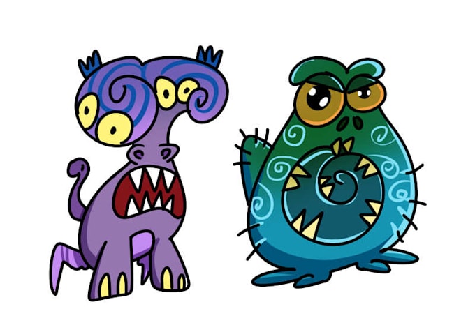 create a cute monsters design