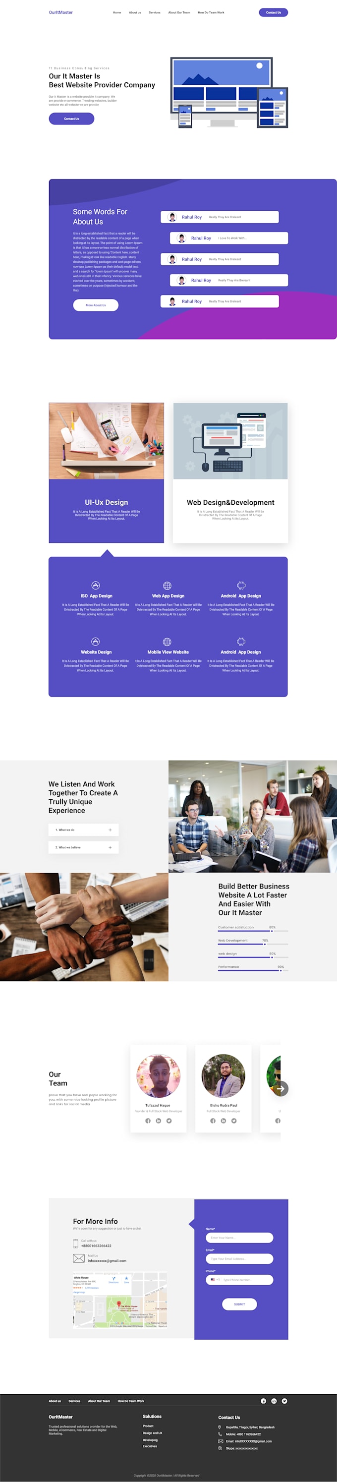 design your UI UX layout
