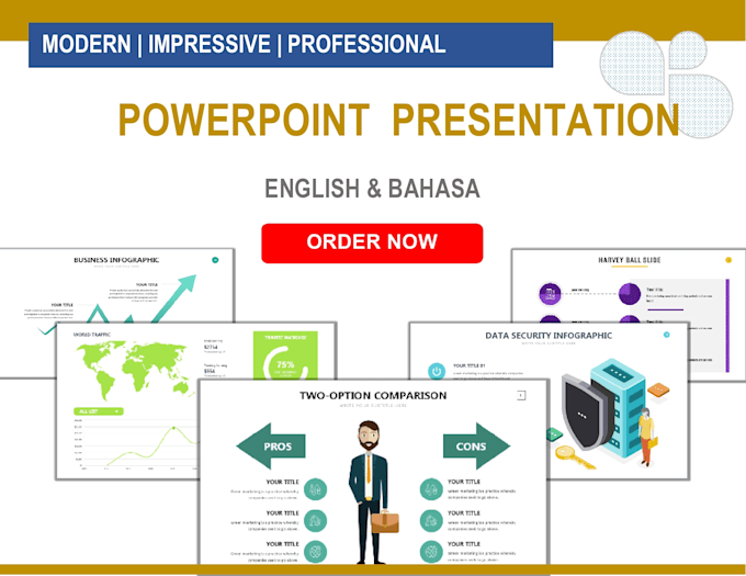 Design an impressive and modern powerpoint presentation by Bossofa | Fiverr
