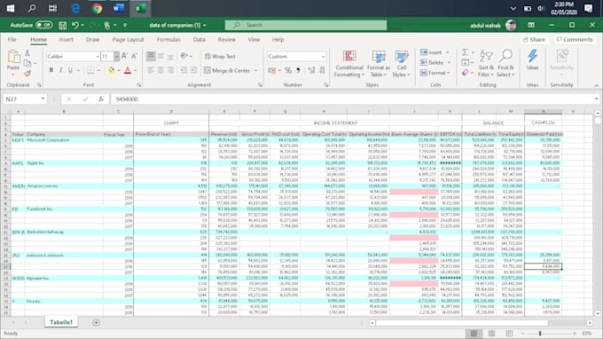 do all customized  excel work