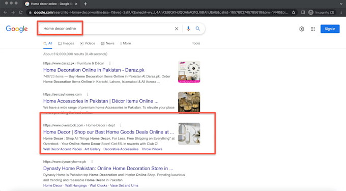 do shopify SEO for 1st page ranking on google