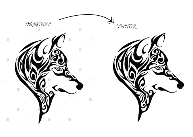 transform images, logo, tattoo, icons, text etc into vectors