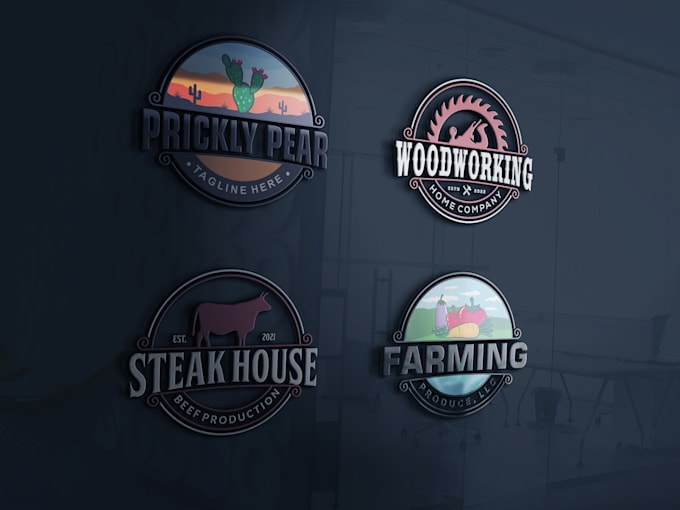 do vintage logo design for your business only 24hours
