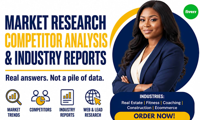 do market research, competitor analysis and industry analysis report