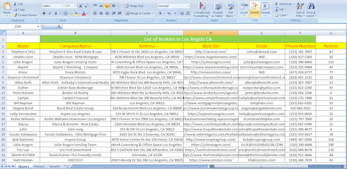 do excel data entry and data collection
