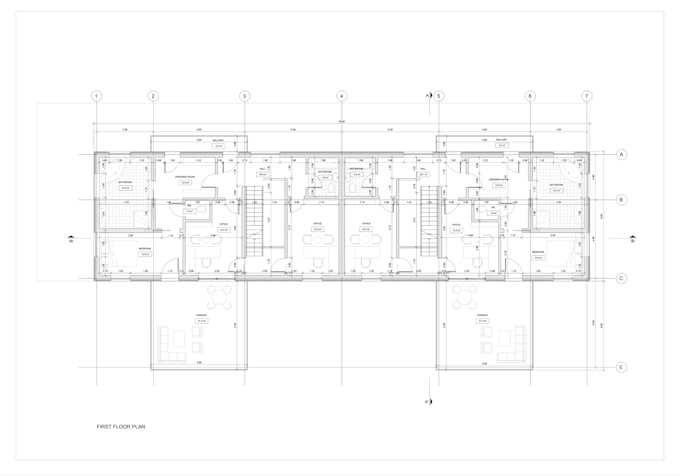 full set architectural drawings