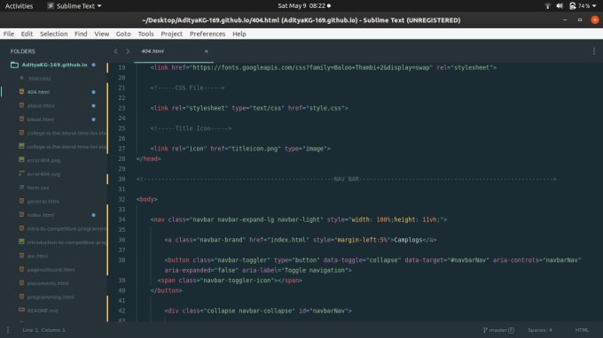 Fix bugs in html, css and javascript code by Adityakrishna24 | Fiverr