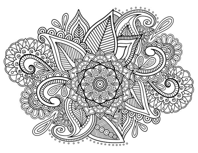 turn complex mandala patterns into an art design for you