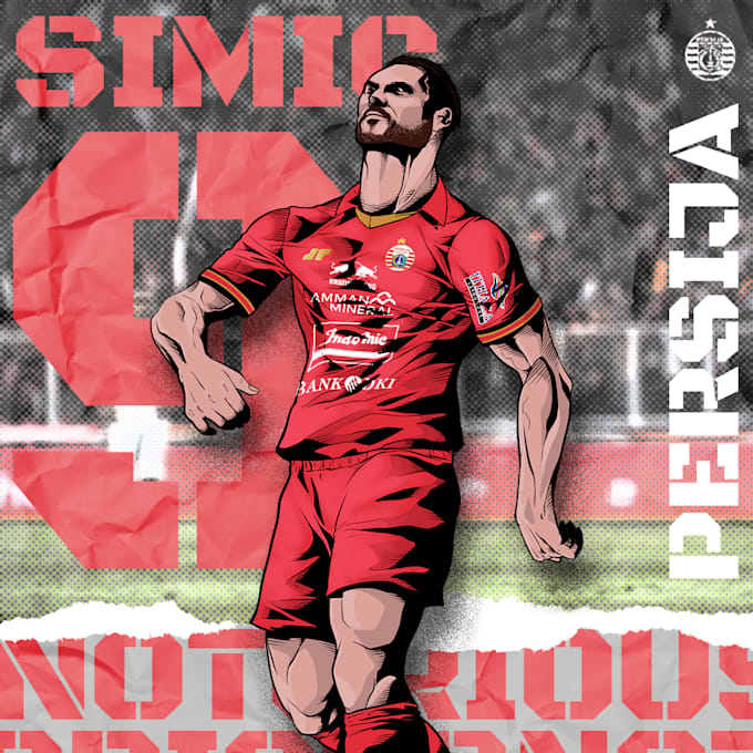 Draw illustration of your favorite football player by Tonskat Fiverr